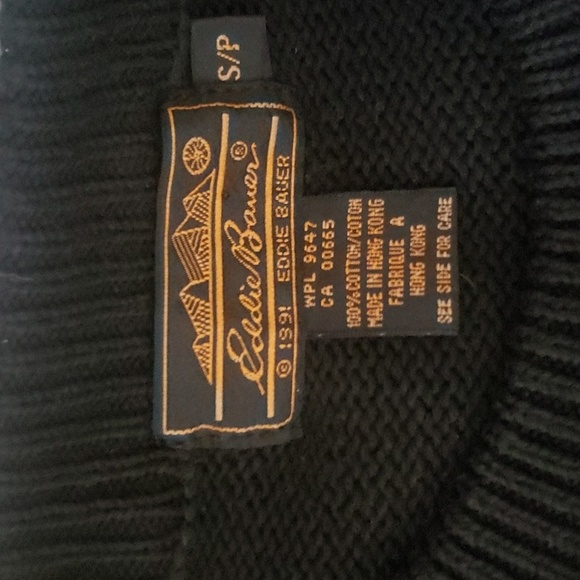 Vintage Eddie Bauer Womens Knit Floral Sweater - Picture 5 of 7